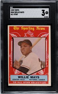 A Group of 1959 Topps Mickey Mantle and Willie Mays All Star Baseball Cards No. 564