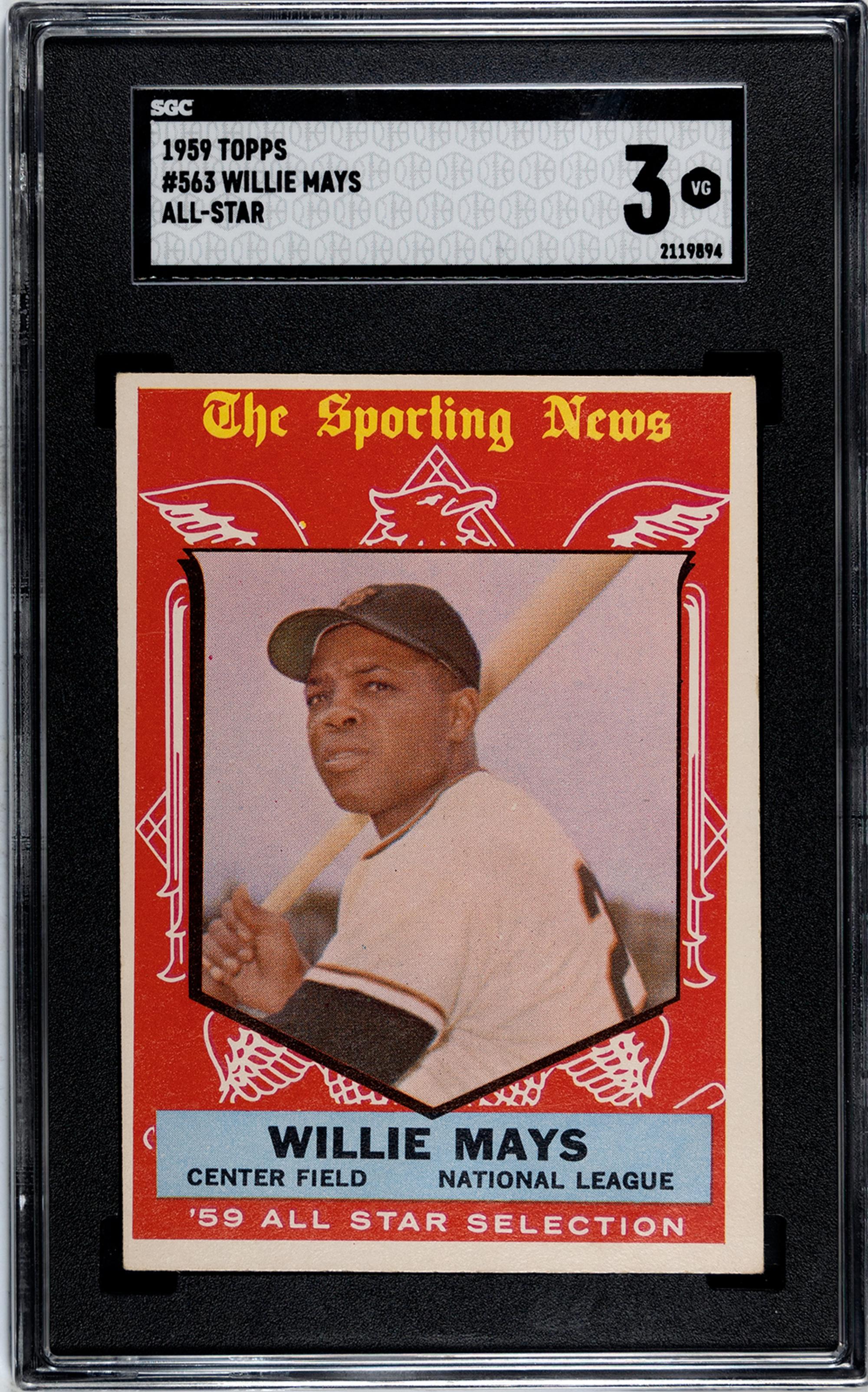 A Group of 1959 Topps Mickey Mantle and Willie Mays All Star Baseball Cards No. 564