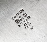 An American Art Deco Silver Serving Tray, Gorham Mfg. Co., Providence, RI, 1931, centered by a monogrammed O.