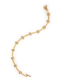 CHARLES KRYPELL, DIAMOND AND YELLOW GOLD BRACELET