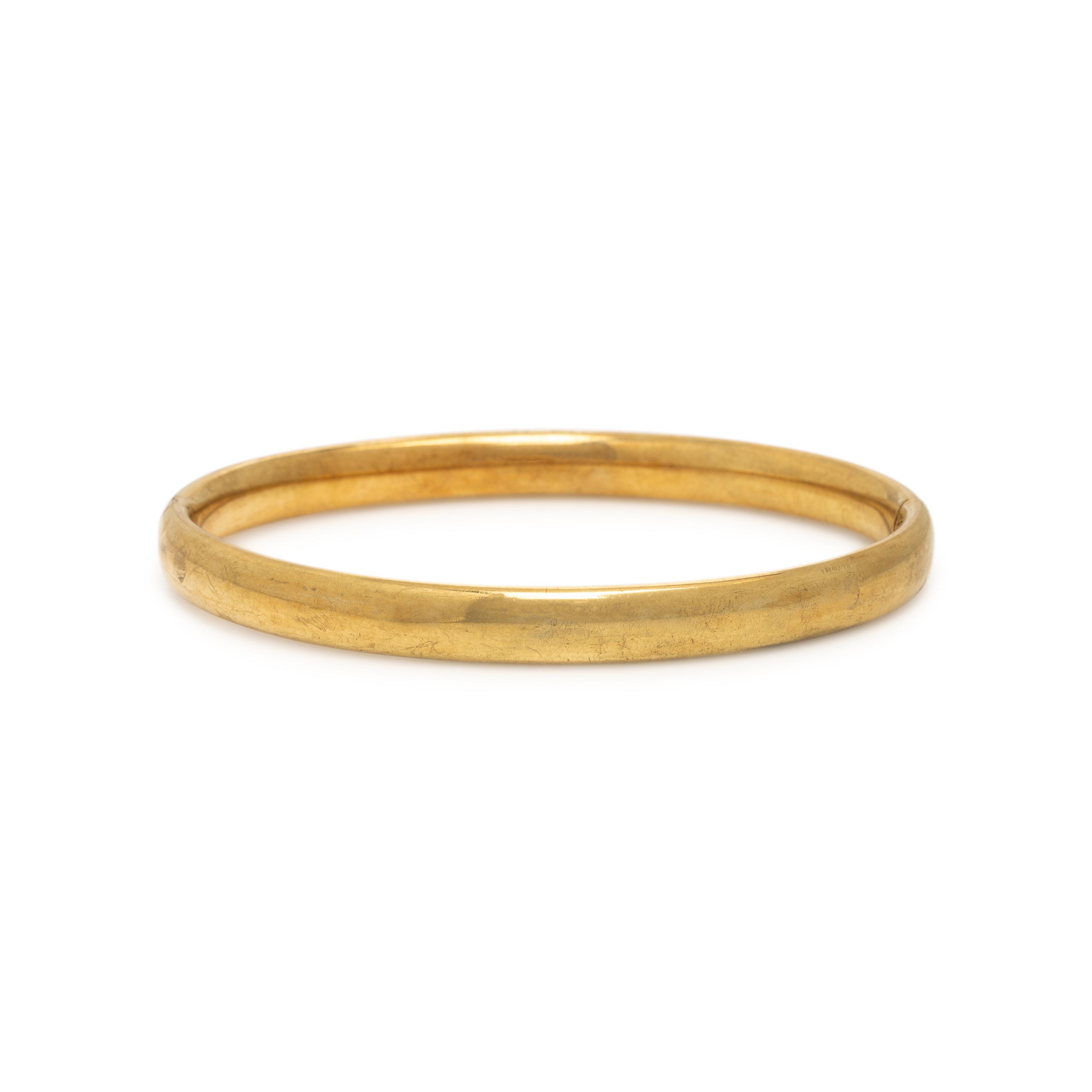 Yellow Gold Bangle Bracelet