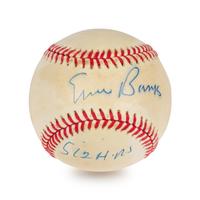 An Ernie Banks Signed Autograph Baseball (Beckett Authentication Services BAS Certified),