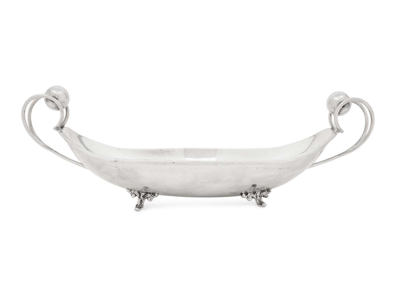 A Mexican Silver Centerpiece Bowl