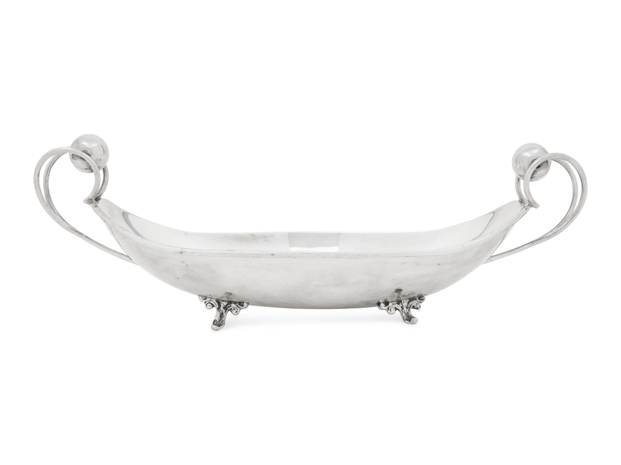 A Mexican Silver Centerpiece Bowl