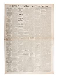 [CIVIL WAR - APPOMATTOX COURT HOUSE]. Boston Daily Advertiser. Vol. 105, No. 85. Boston, MA: Charles Hale & Co., 10 April 1865.