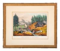 A Currier & Ives Hand Colored Lithograph