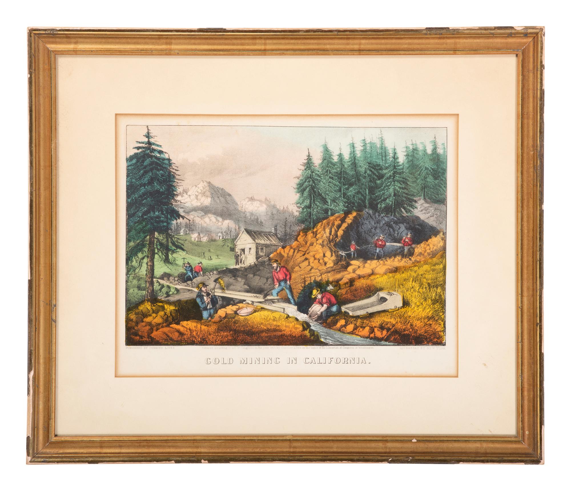 A Currier & Ives Hand Colored Lithograph