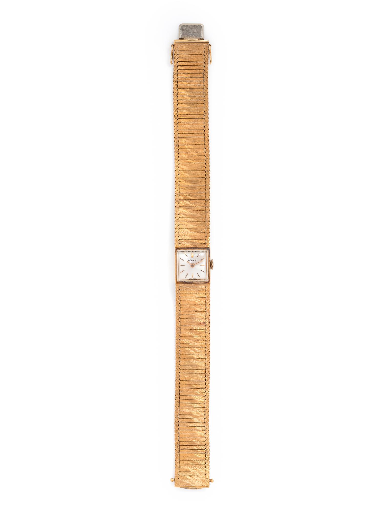 ALPINA, 18K YELLOW GOLD WRISTWATCH