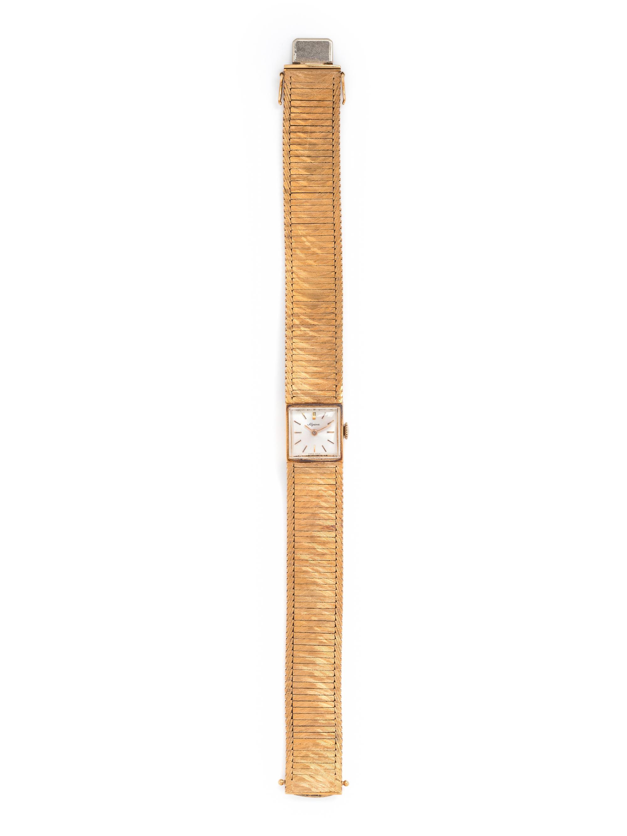 ALPINA, 18K YELLOW GOLD WRISTWATCH