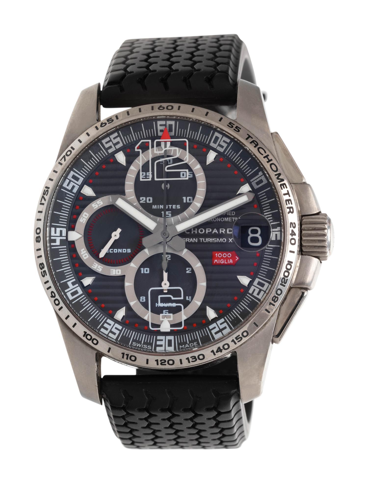 CHOPARD, REF. 8459 STAINLESS STEEL LIMITED EDITION 'MILLE MIGLIA GRAN TURISMO XL LIGHT WEIGHT' CHRONOGRAPH WRISTWATCH