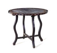 A Marble Inset Mother-of-Pearl Inlaid Table