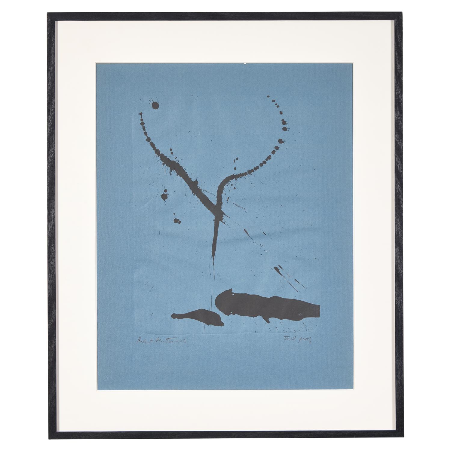 Robert Motherwell (American, 1915–1991) — A Throw of the Dice #2 (Blue), 1962-63