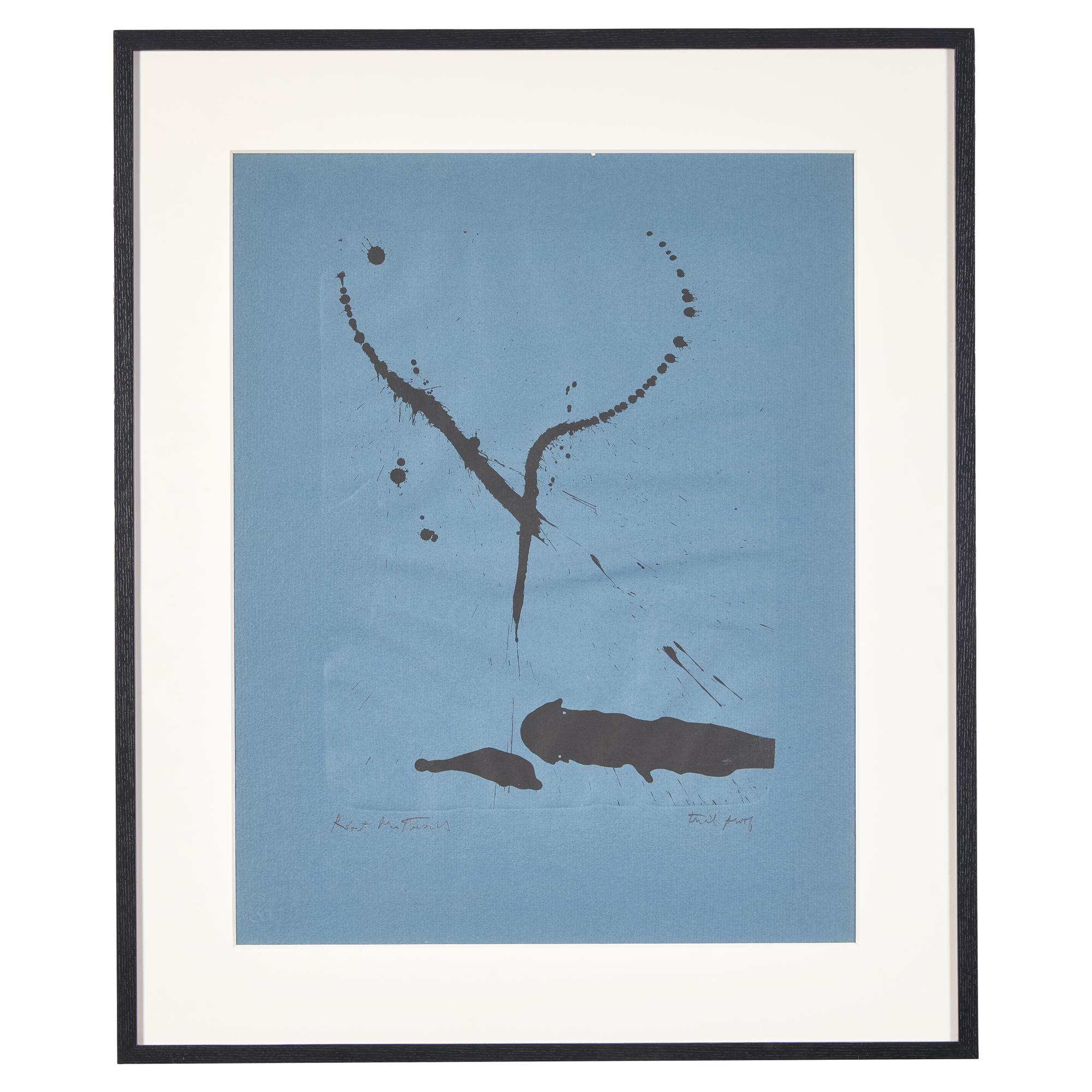 Robert Motherwell (American, 1915–1991) — A Throw of the Dice #2 (Blue), 1962-63