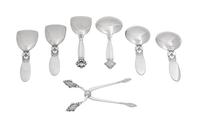 Five Georg Jensen Sugar Serving Articles