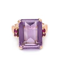 AMETHYST AND GEMSTONE RING