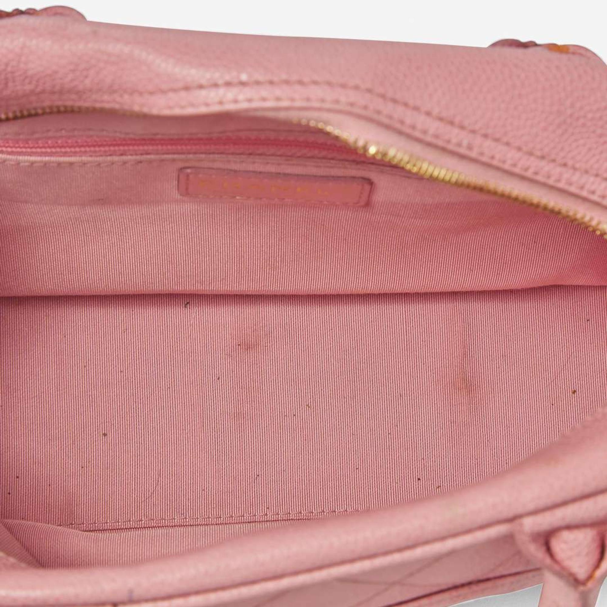 A Pink Chanel Mini Bowling Bag Chanel