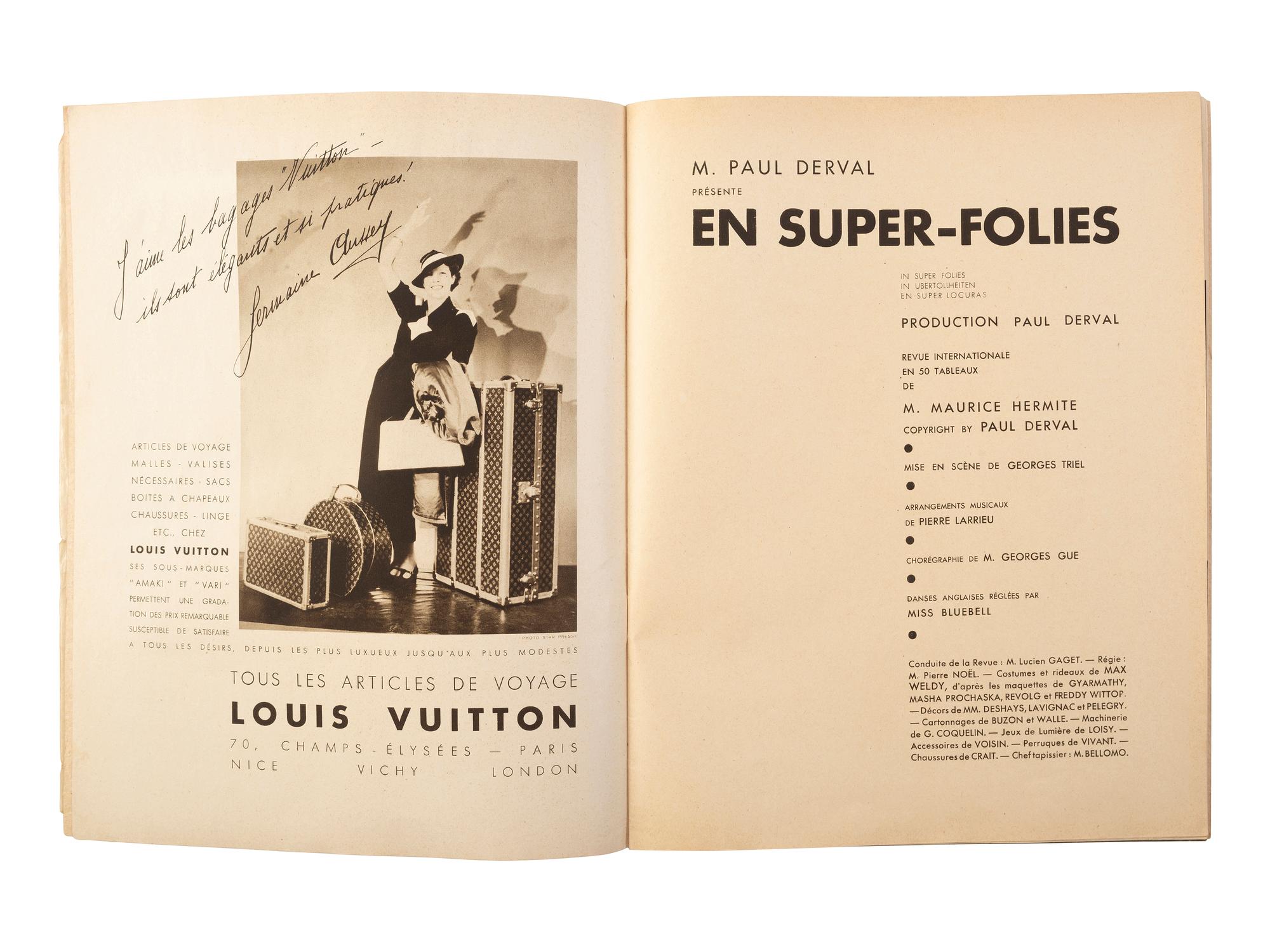 [BAKER, Josephine (1906-1975)]. A pair of programs for the Folies Bergère featuring Josephine Baker, 1926 and 1937.