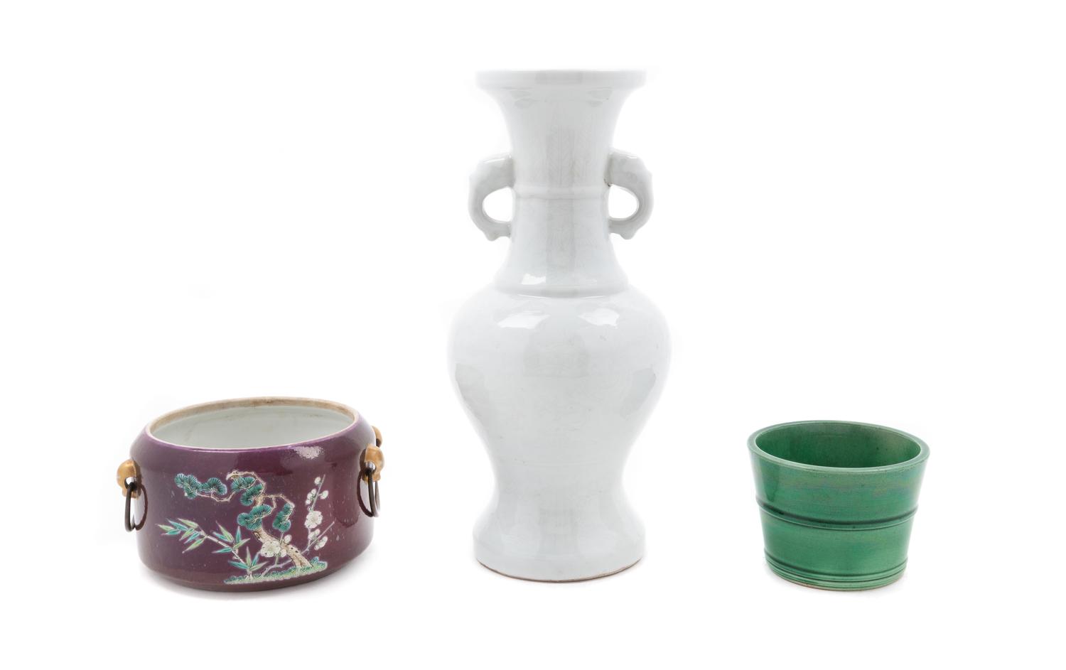 Three Chinese Porcelain Articles