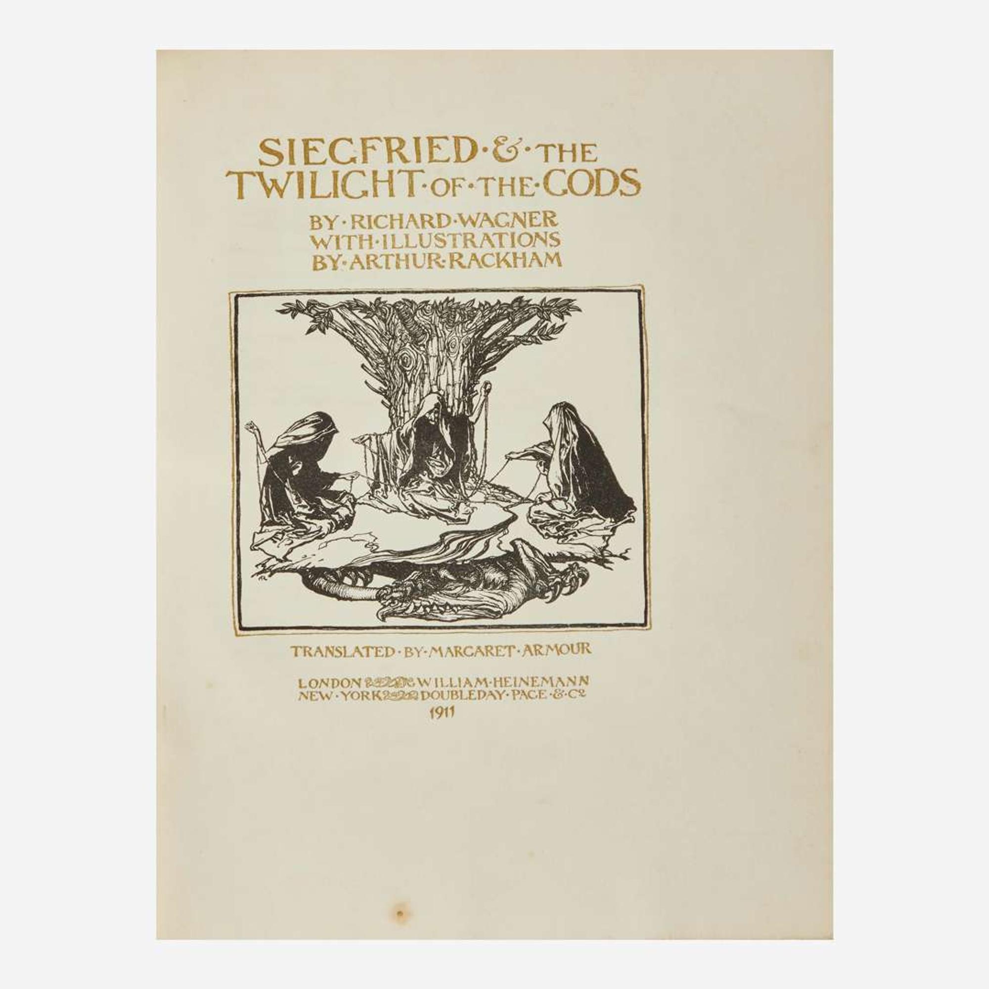 [Children's & Illustrated] [Rackham, Arthur] Wagner, Richard Siegfried & the Twilight of the Gods