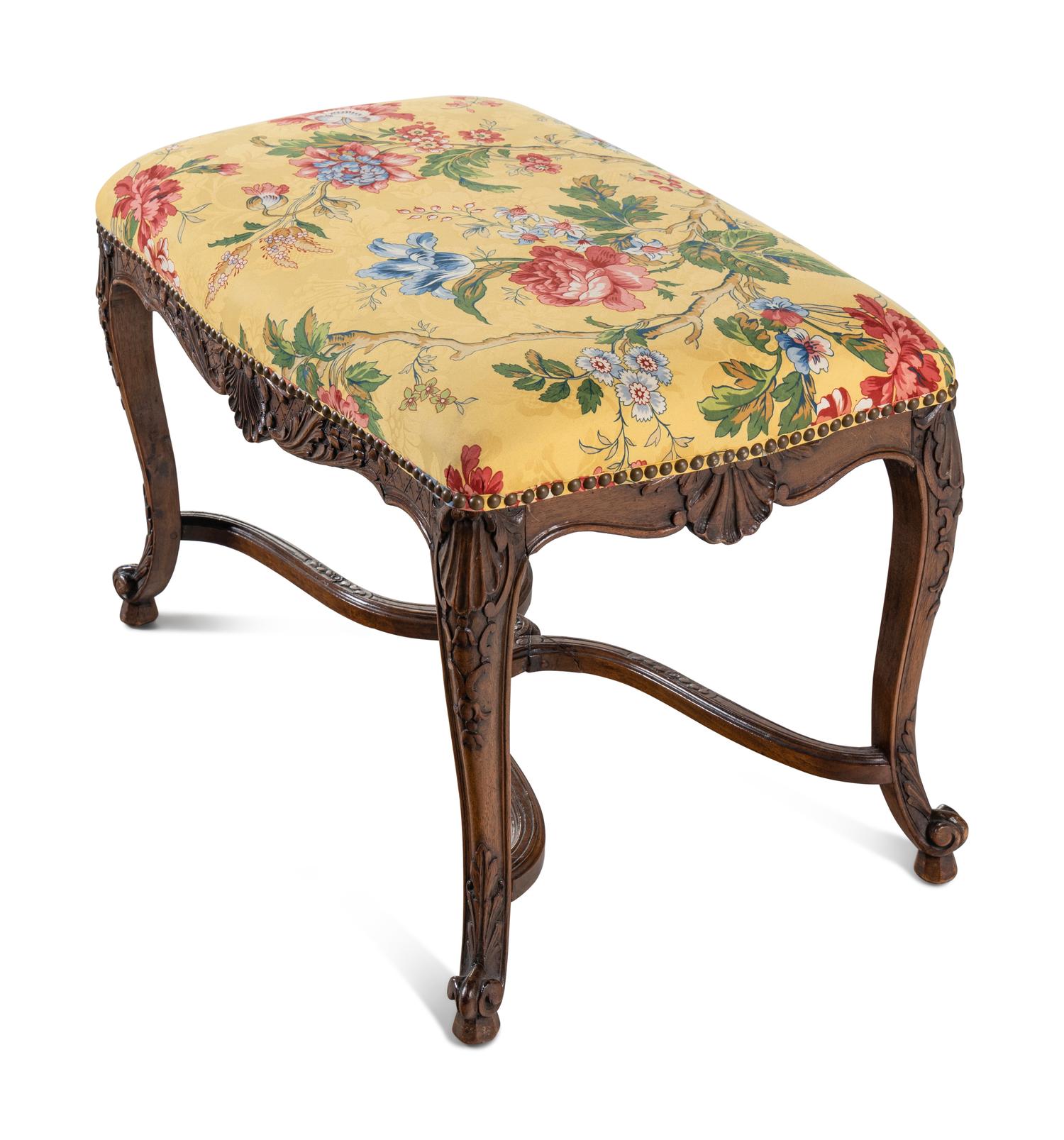 A Régence Style Walnut Bench