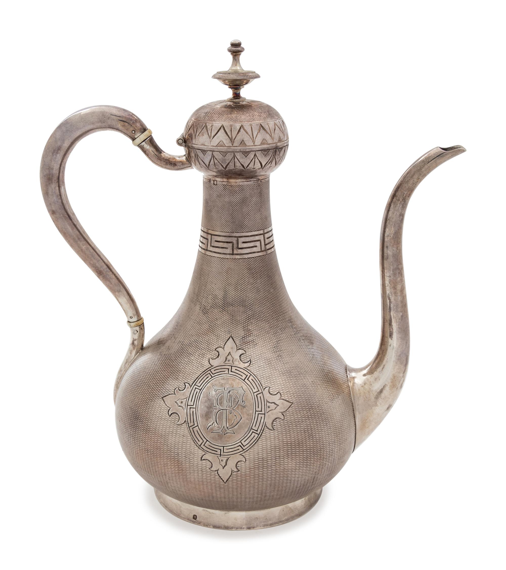 A French Silver "Turkish" Coffee Pot