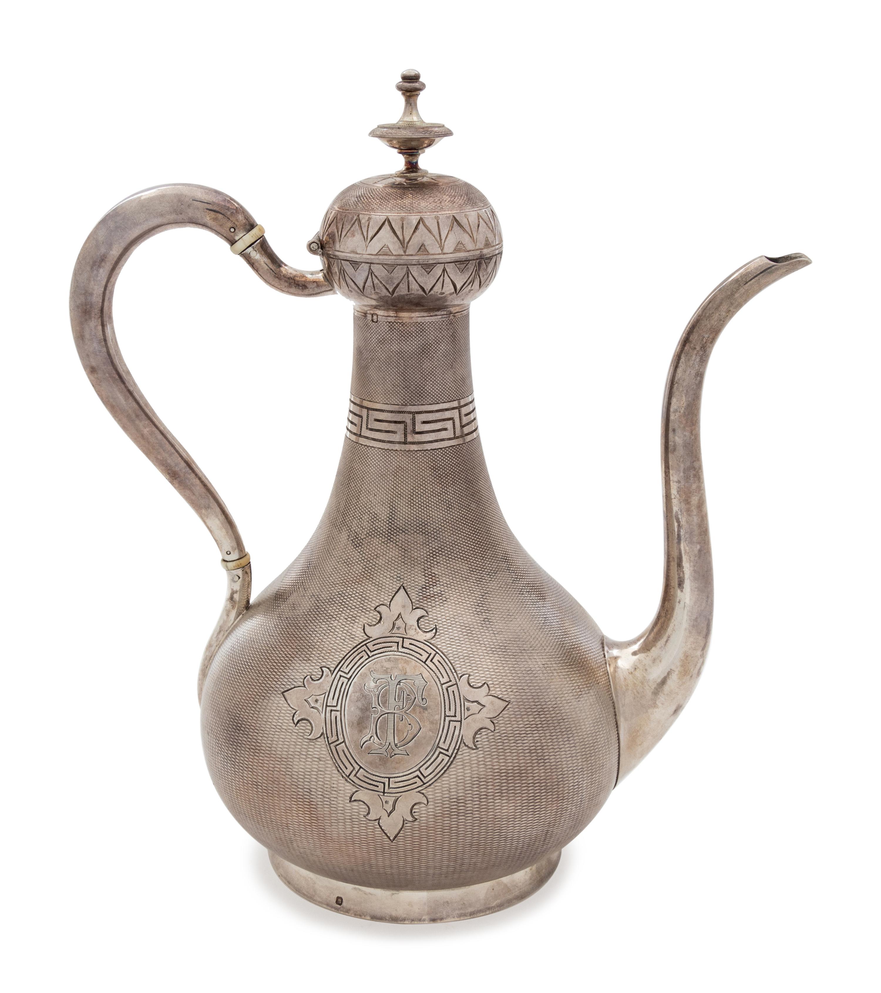 A French Silver "Turkish" Coffee Pot