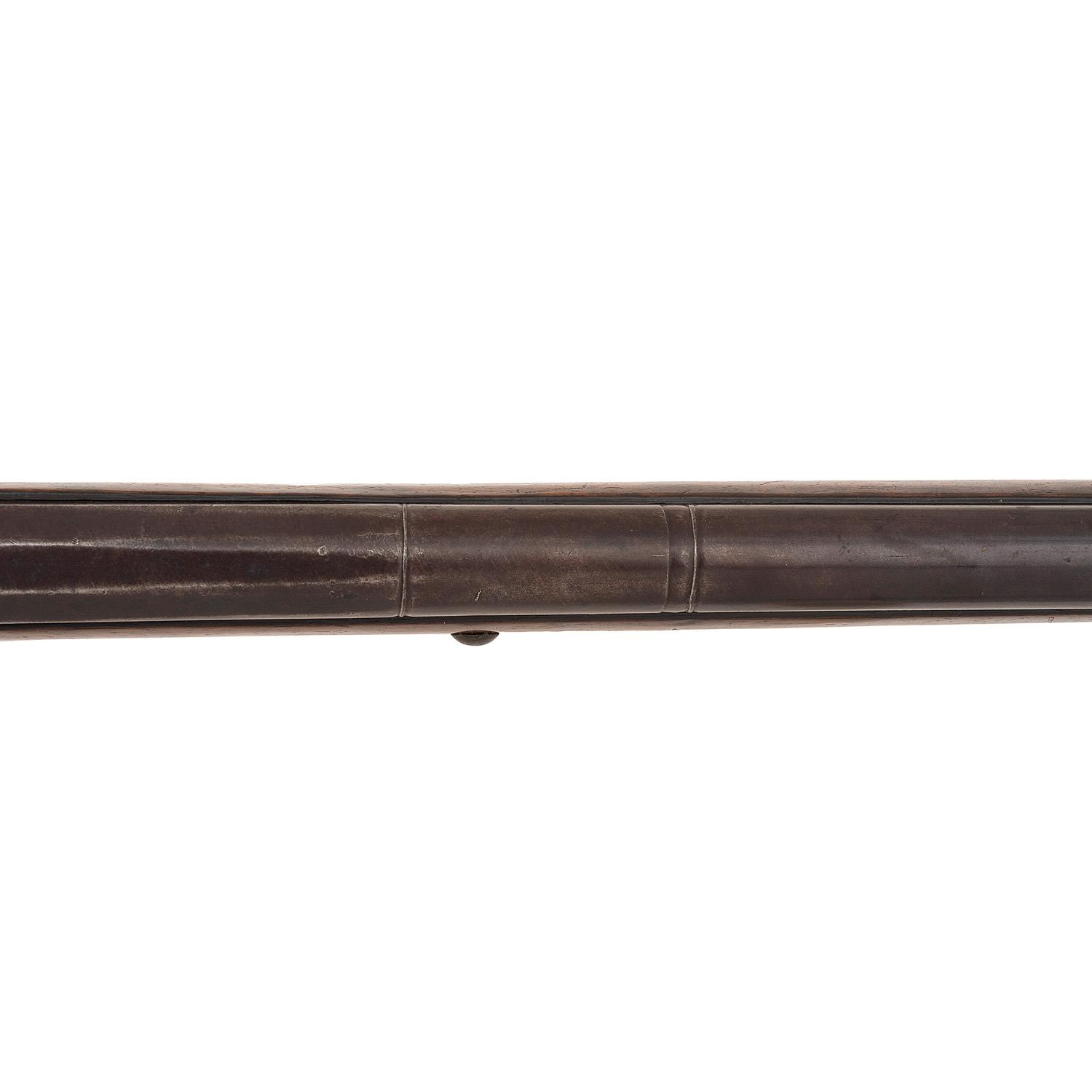 Percussion Altered Belgian Northwest Trade Gun Marked Barnett