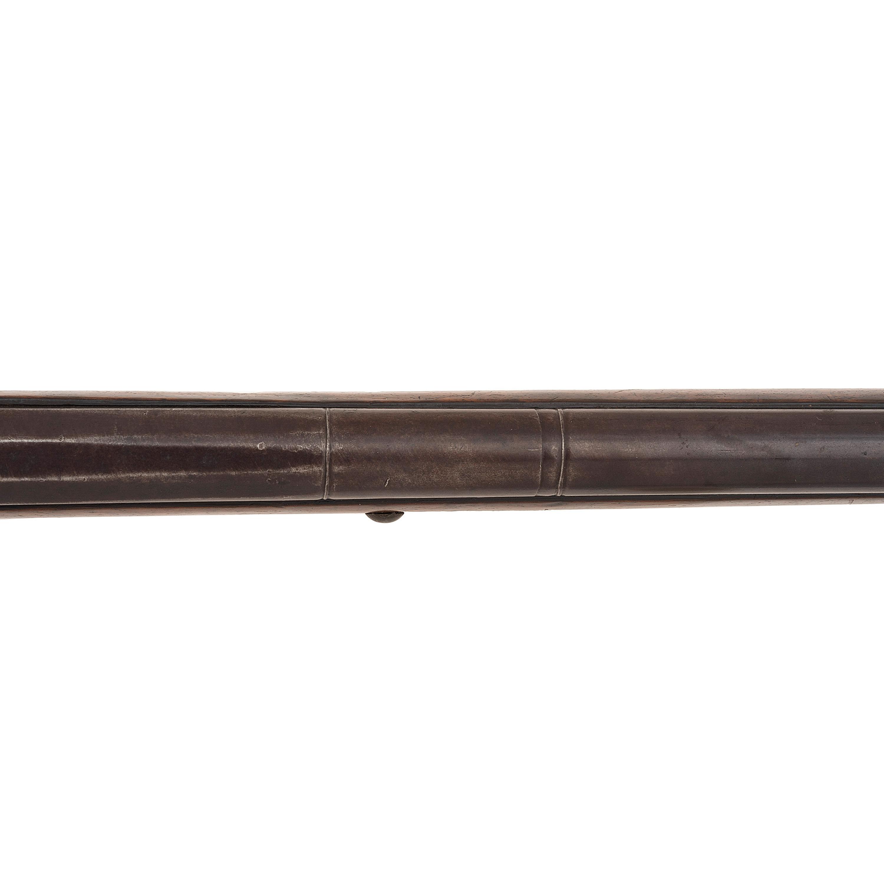 Percussion Altered Belgian Northwest Trade Gun Marked Barnett