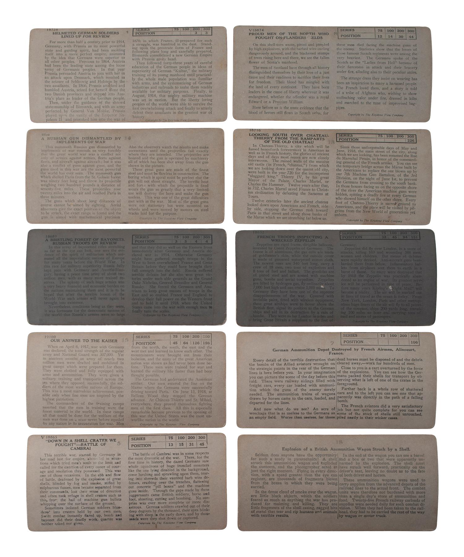 [EARLY PHOTOGRAPHY]. A large collection of approx. 400 stereoviews and 3 stereoviewers.