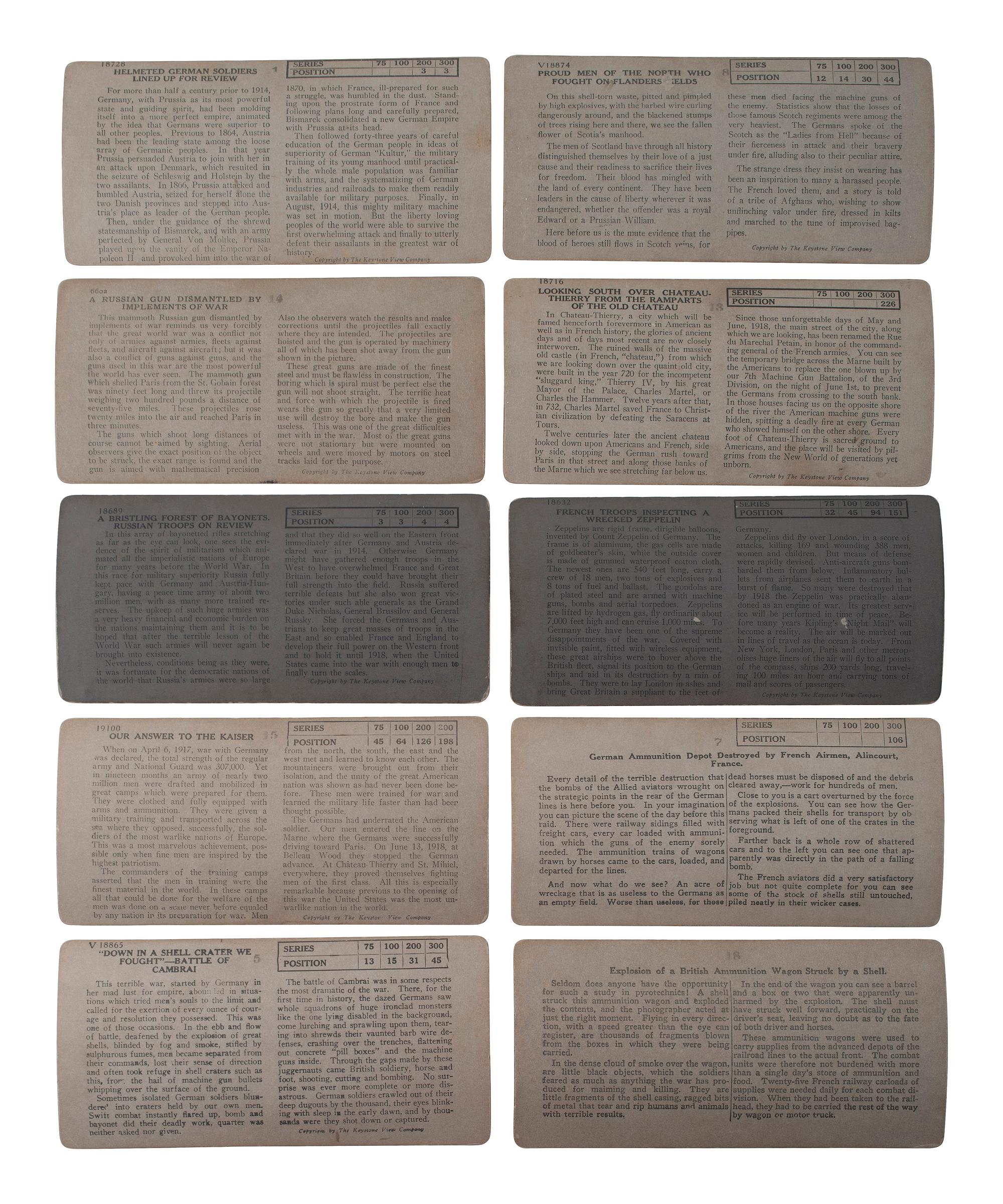 [EARLY PHOTOGRAPHY]. A large collection of approx. 400 stereoviews and 3 stereoviewers.