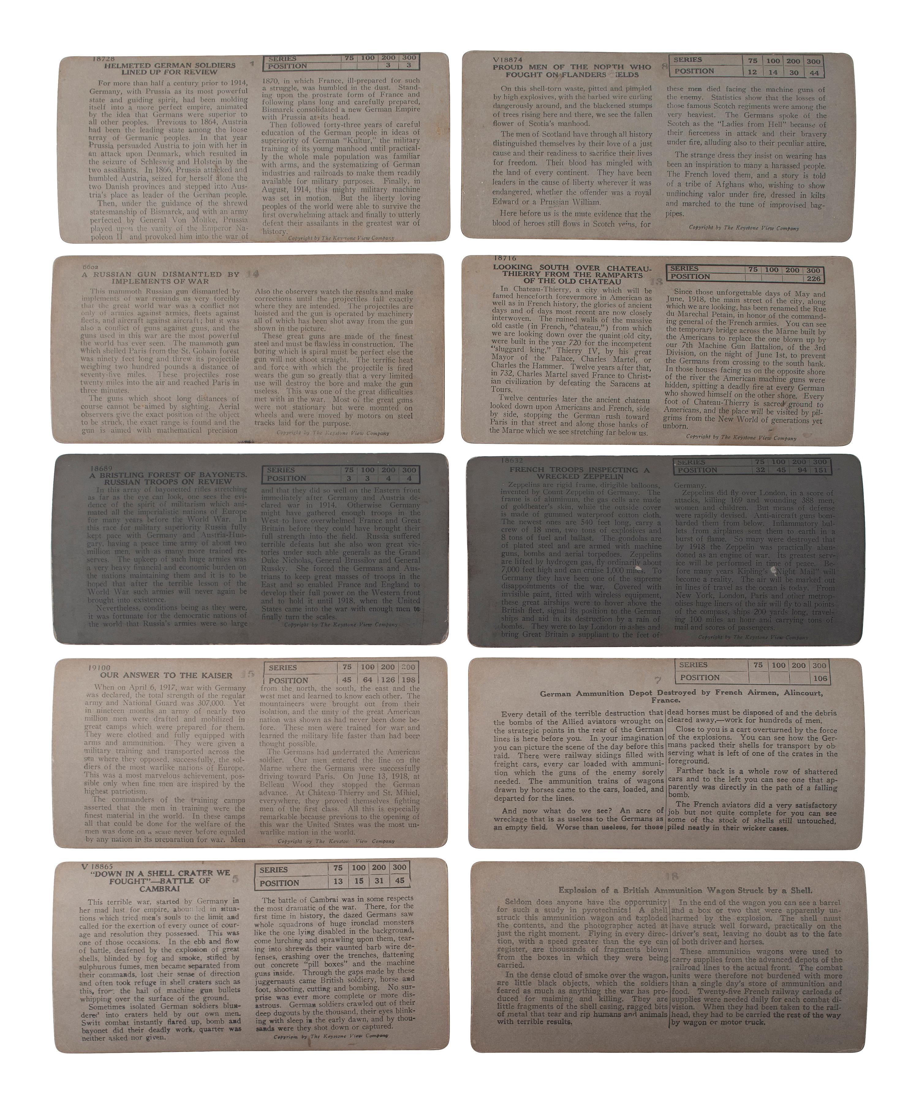 [EARLY PHOTOGRAPHY]. A large collection of approx. 400 stereoviews and 3 stereoviewers.