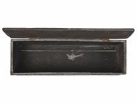 A Folk Art Carved and Painted Skeleton and Bone Decorated Blanket Chest