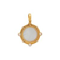 ELIZABETH LOCKE, CAMEO AND MOONSTONE PENDANT
