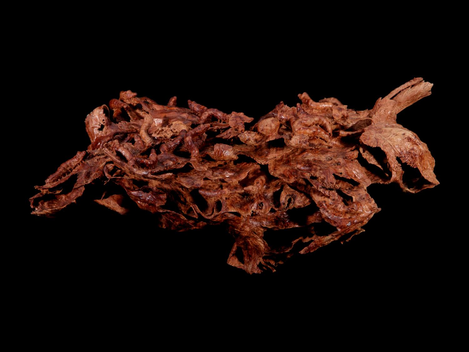 A Large Japanese Wood Okimono