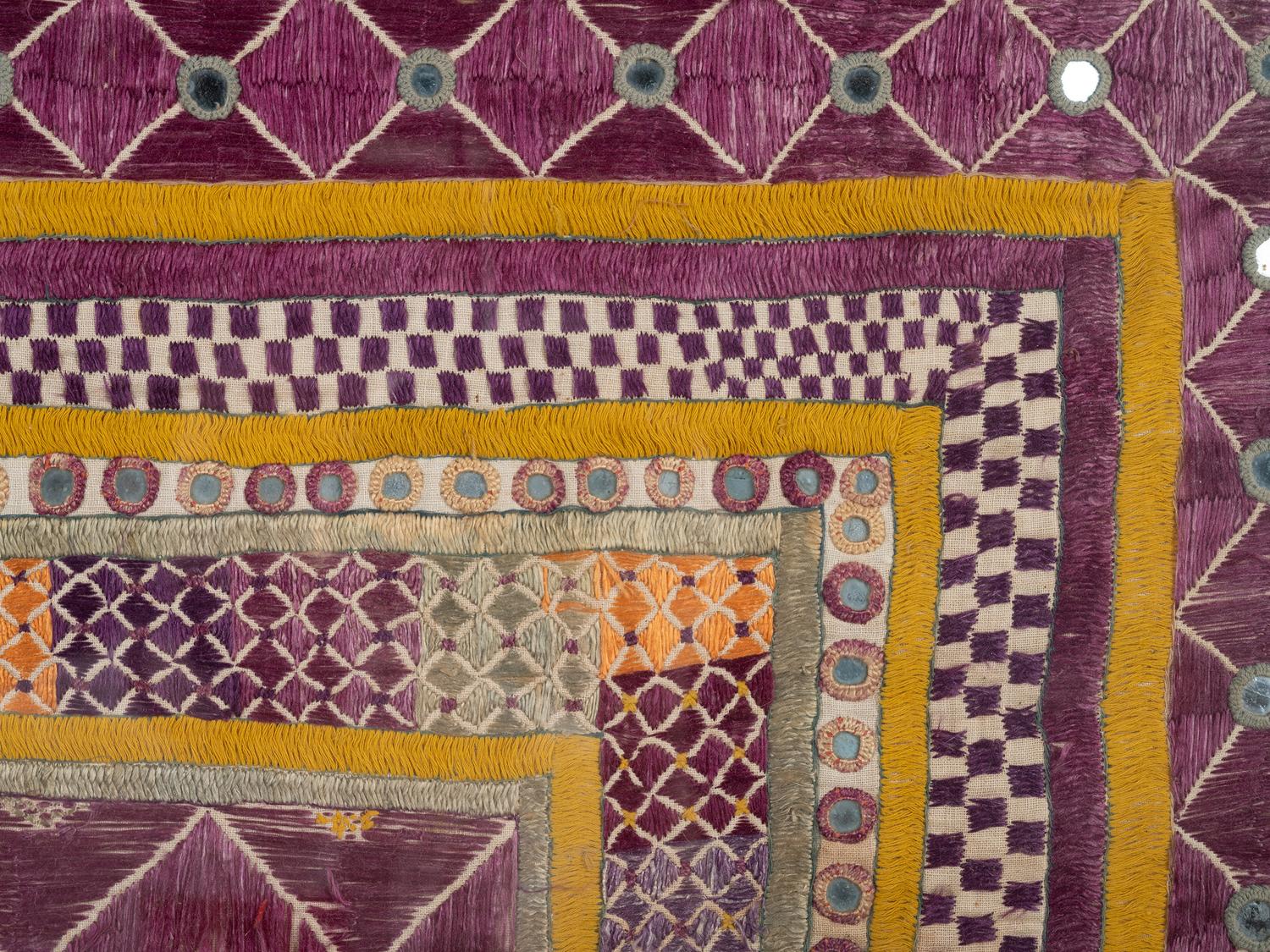 A Pair of Framed Indian Chakla Cloths