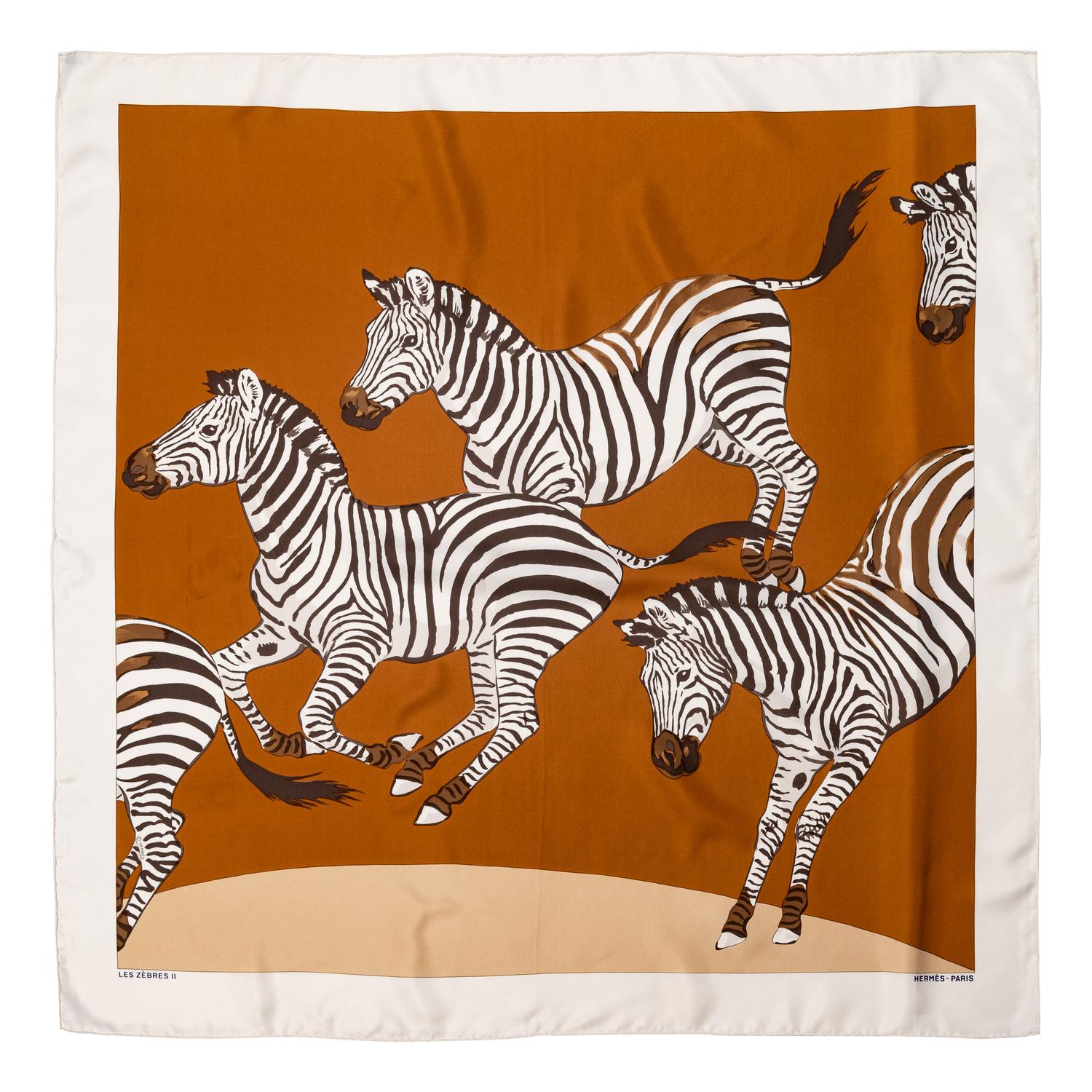 Three Hermès Silk Scarves: One 64cm, Two 90cm