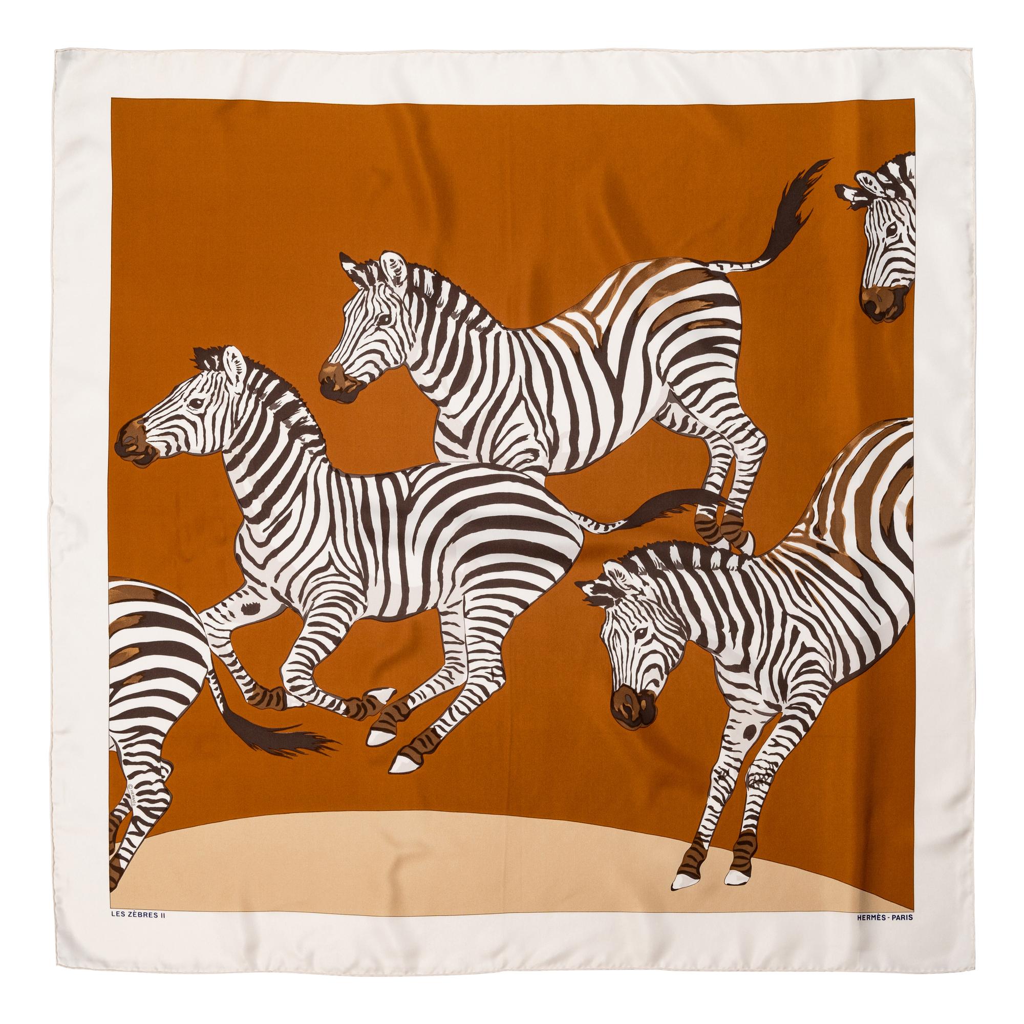 Three Hermès Silk Scarves: One 64cm, Two 90cm