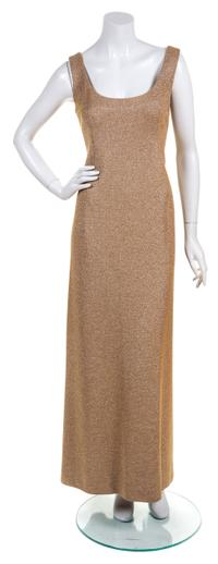 A Givenchy Metallic Lurex Gown Ensemble,