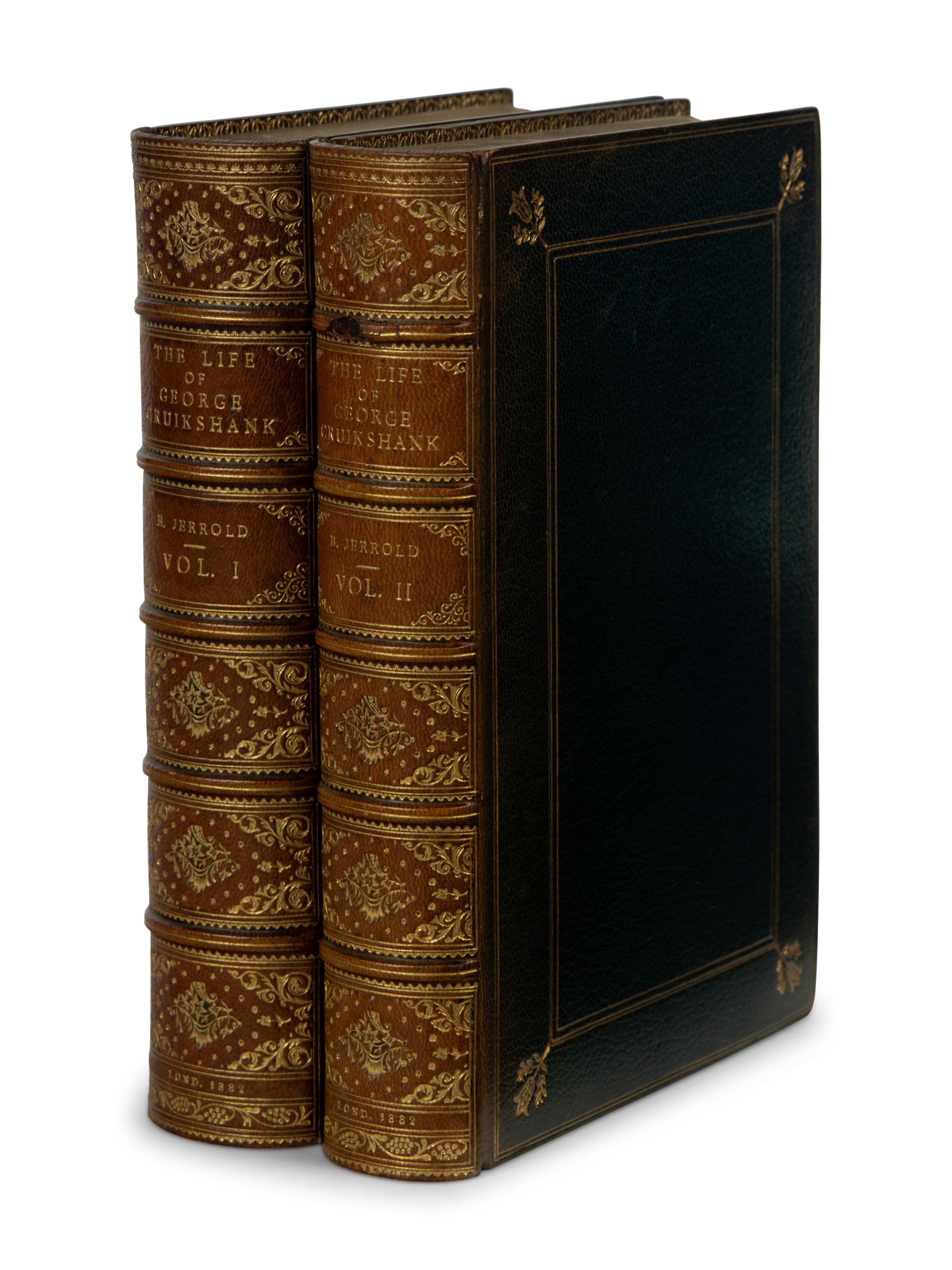 [CRUIKSHANK, George (1792-1878)]. JERROLD, William Blanchard (1826-1884). The Life of George Cruikshank in Two Epochs . London: Chatto and Windus, 1882.
