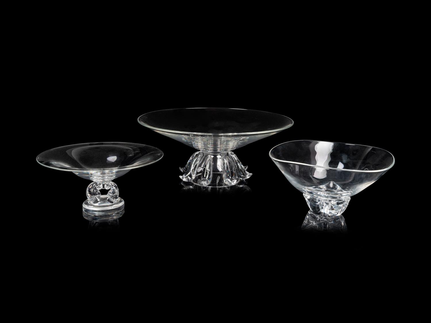 A Group of Steuben Glass Dining Articles