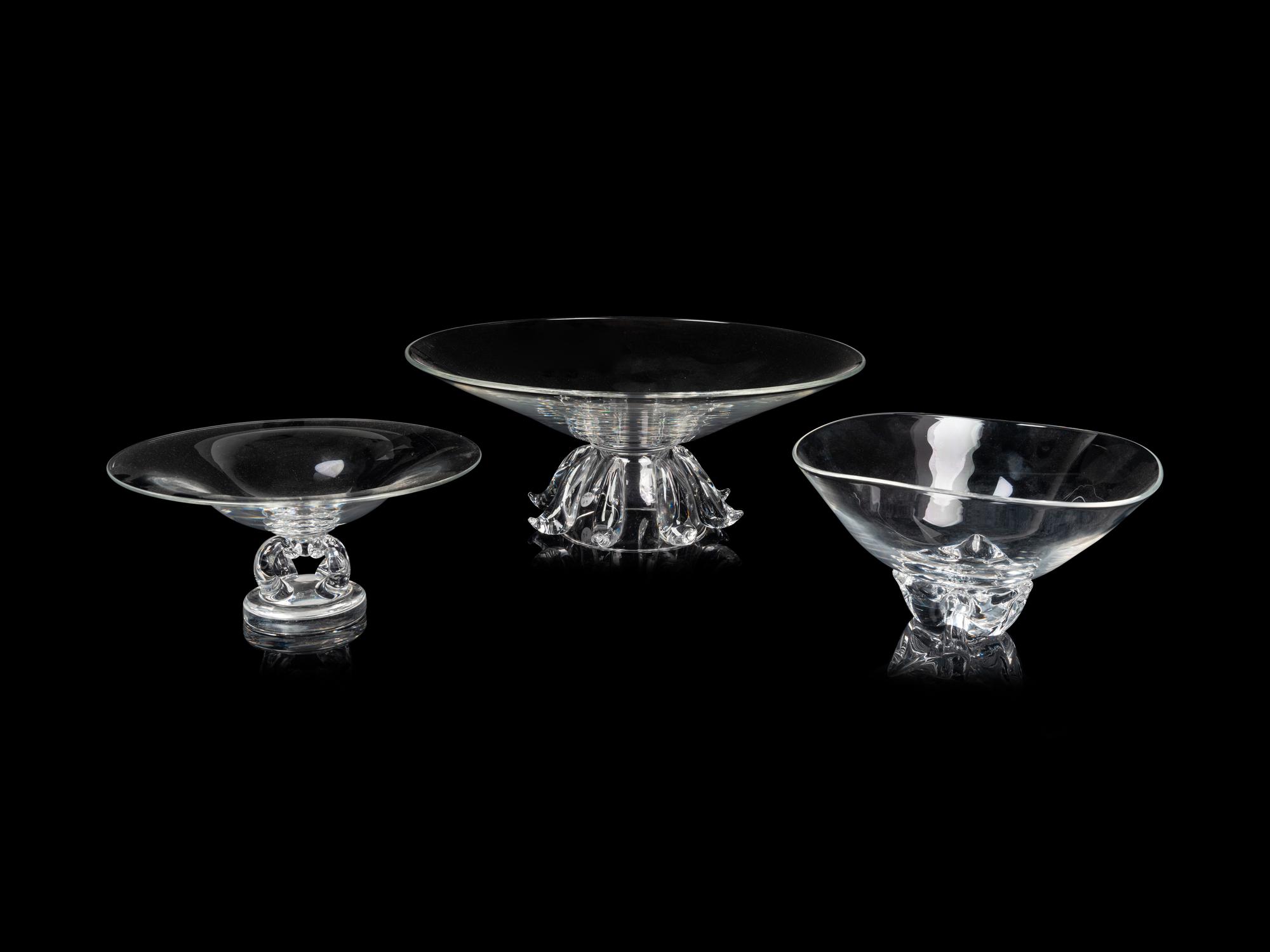 A Group of Steuben Glass Dining Articles