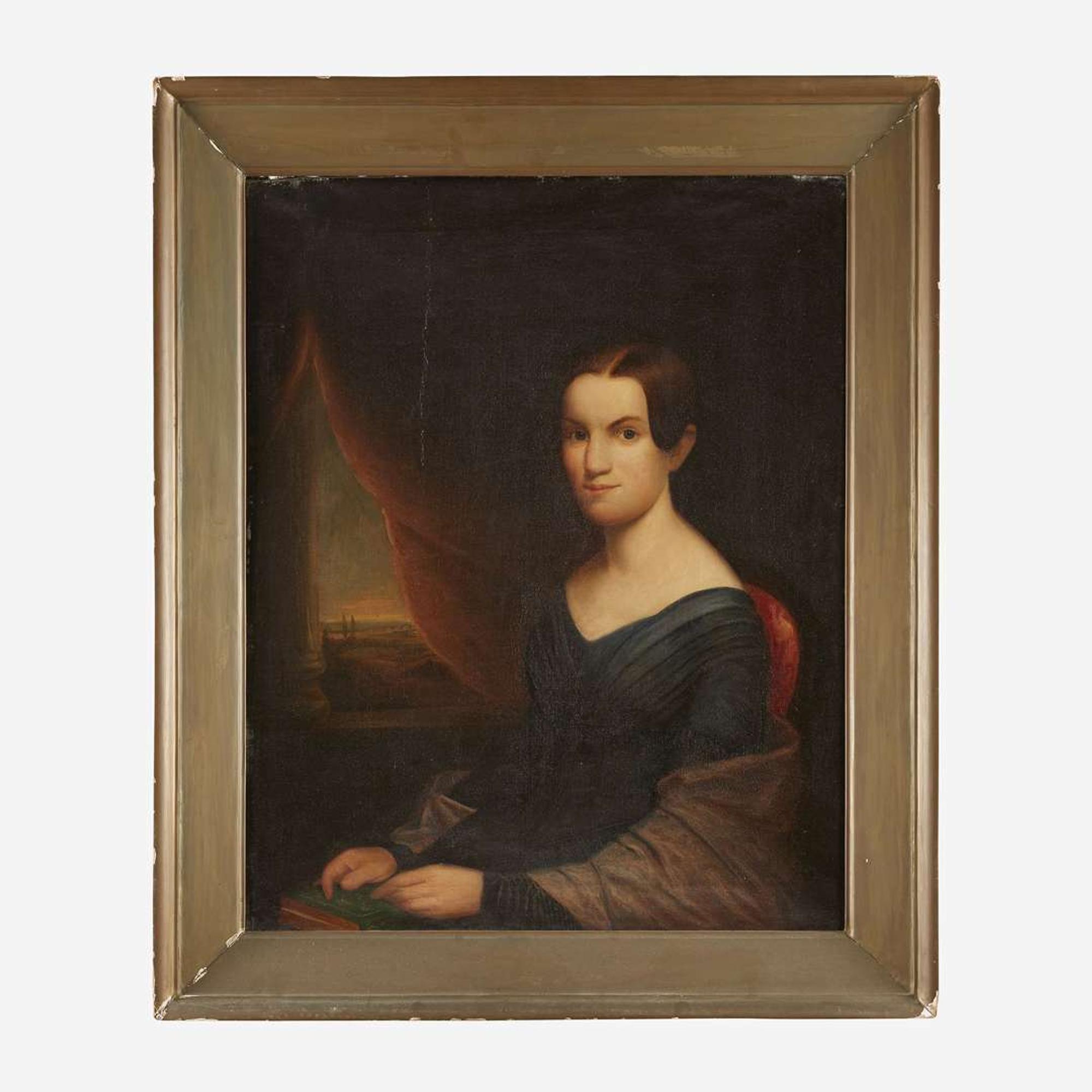American School (19th Century) Portrait of a Seated Young Lady