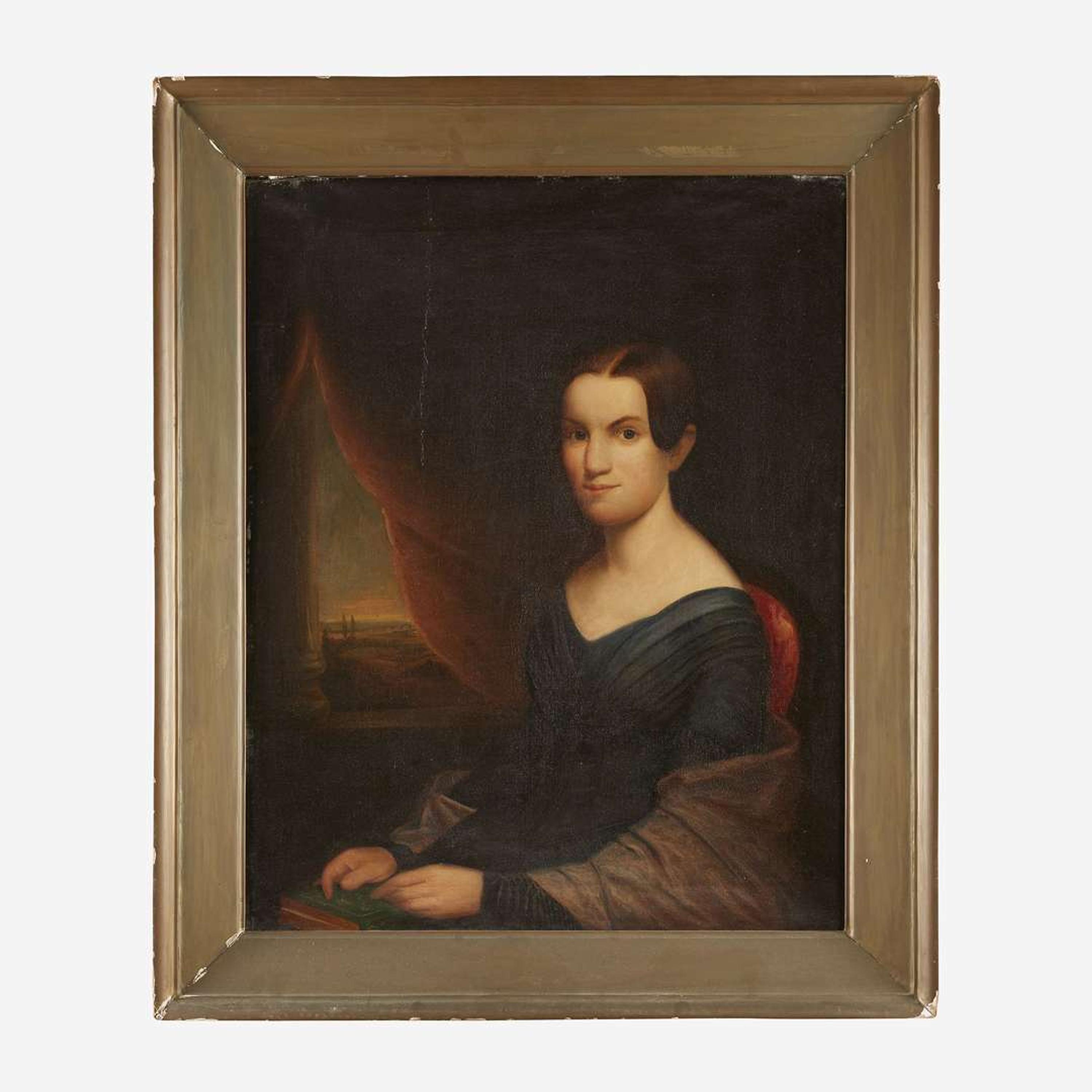 American School (19th Century) Portrait of a Seated Young Lady