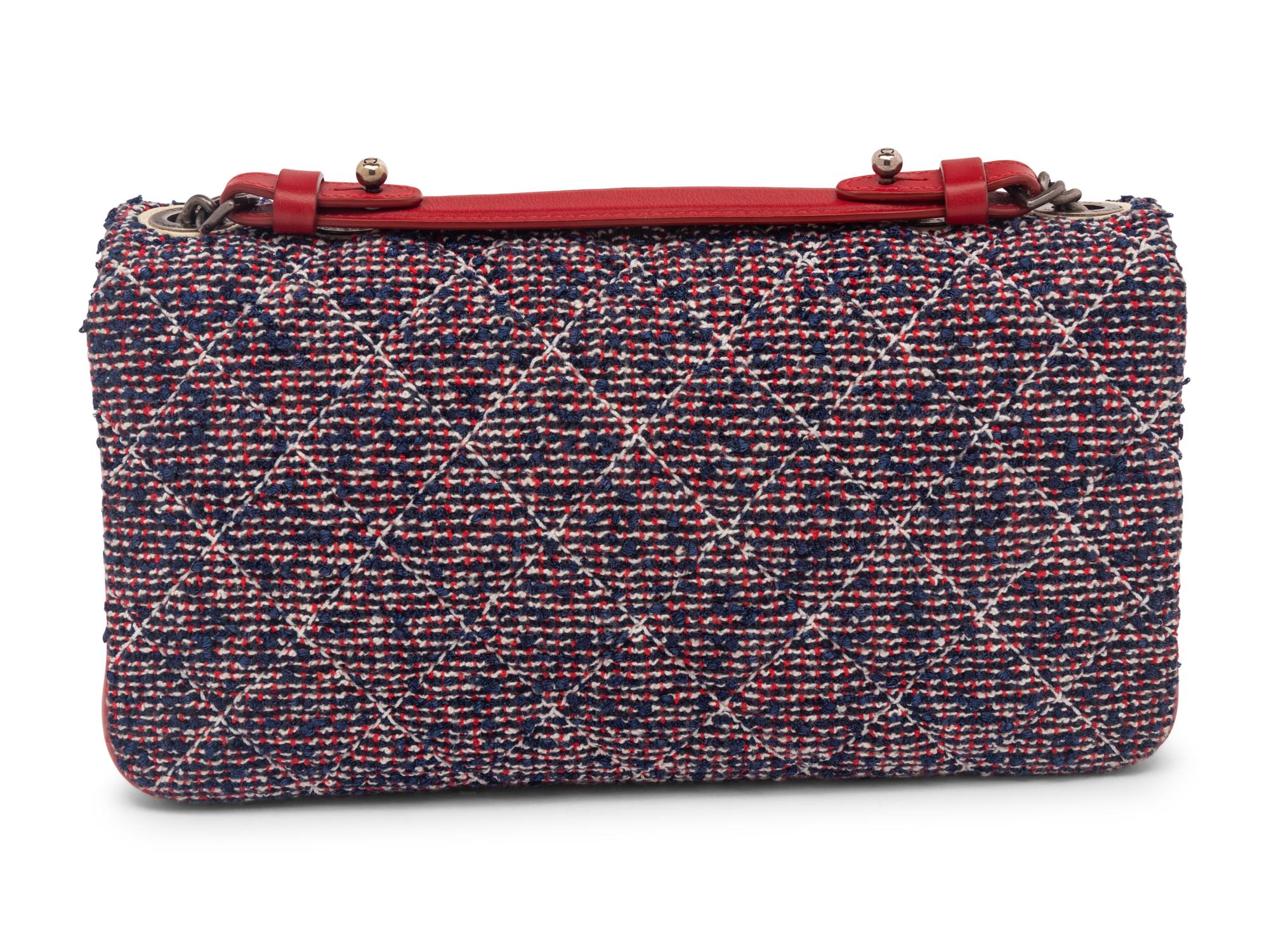 CHANEL, TWEED FLAP BAG