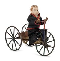 A Stevens & Brown Boy on Velocipede Automaton Toy
