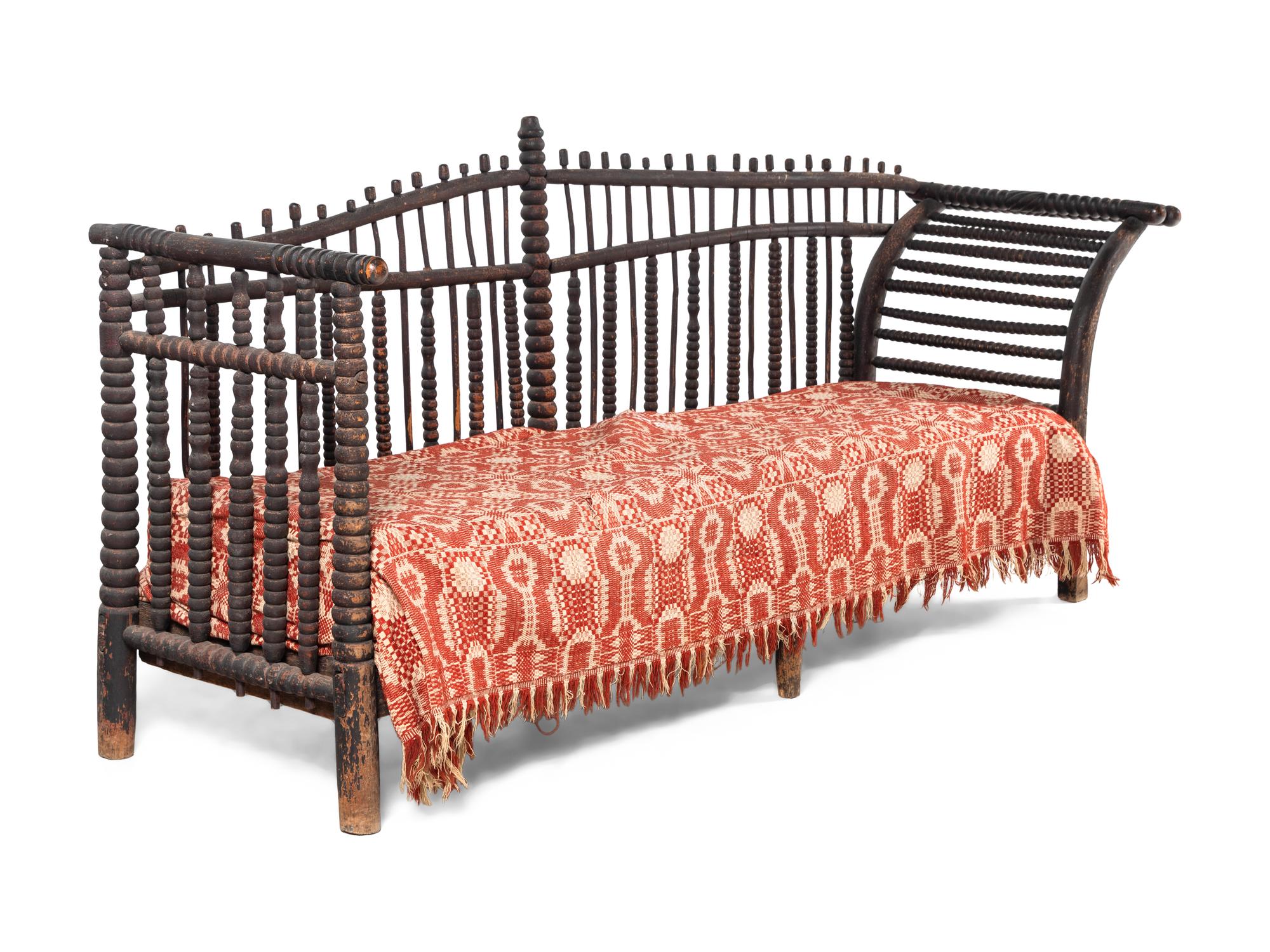 A Turned Wood Daybed
