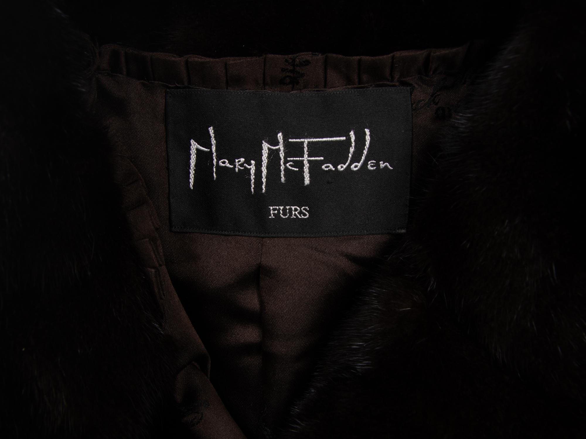 Mary McFadden Mink Coat