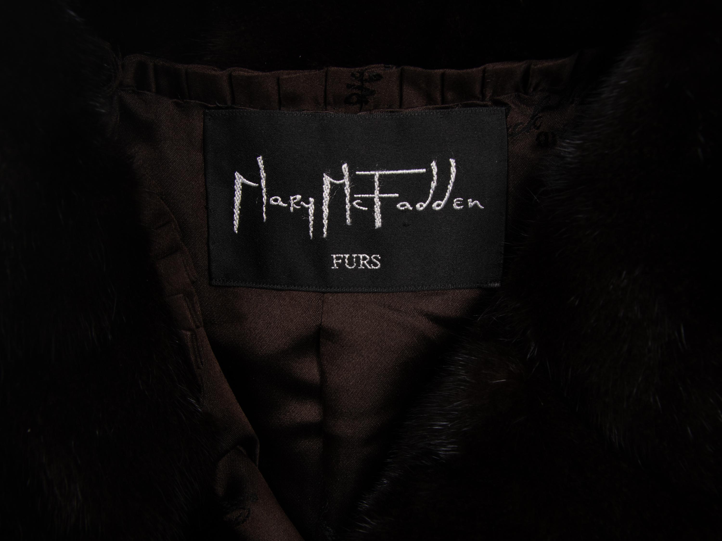 Mary McFadden Mink Coat