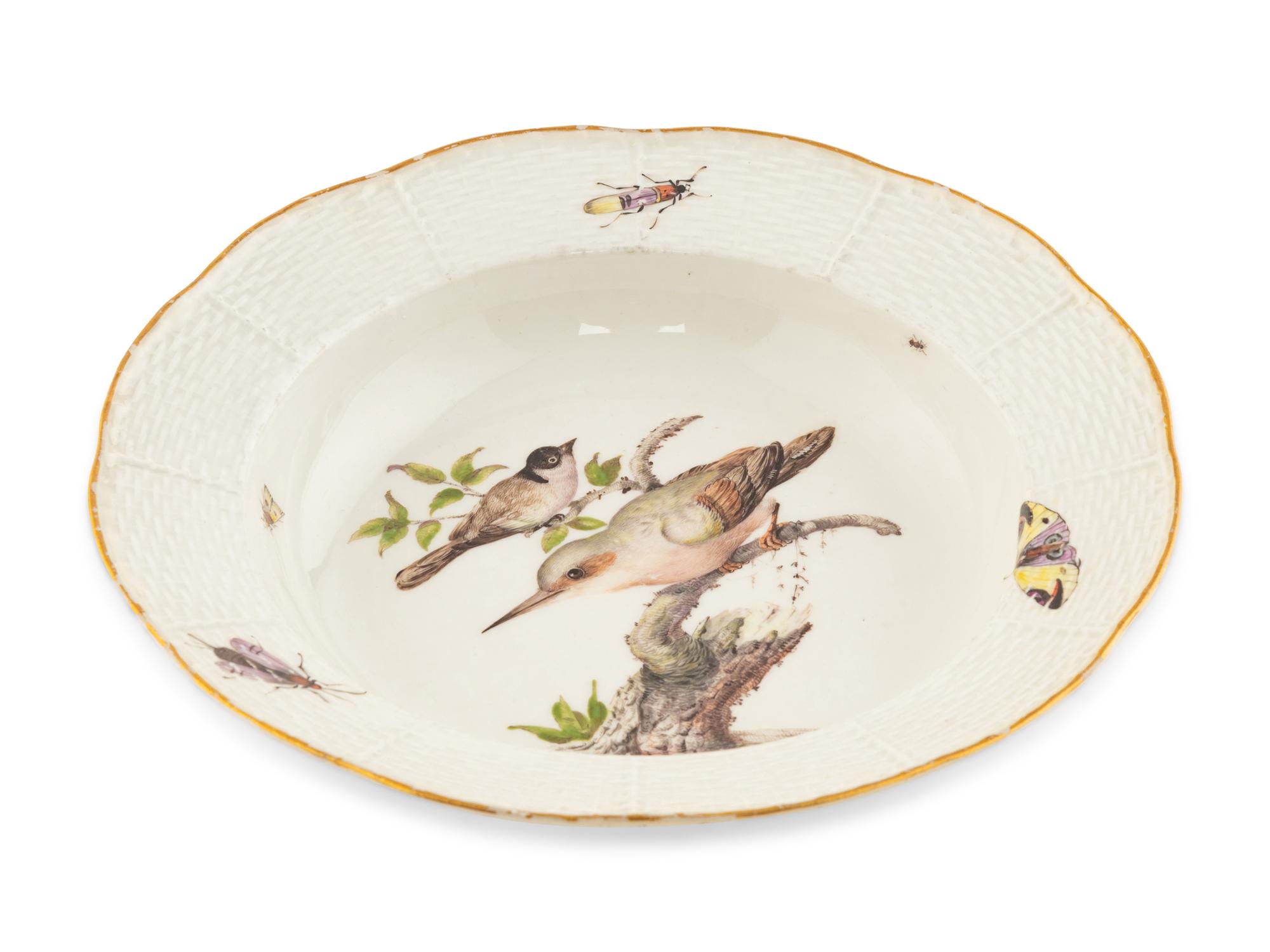 A Meissen Porcelain Ornithological Plate