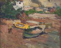 Harry Aiken Vincent (American, 1864-1931) - Shoreline Boats